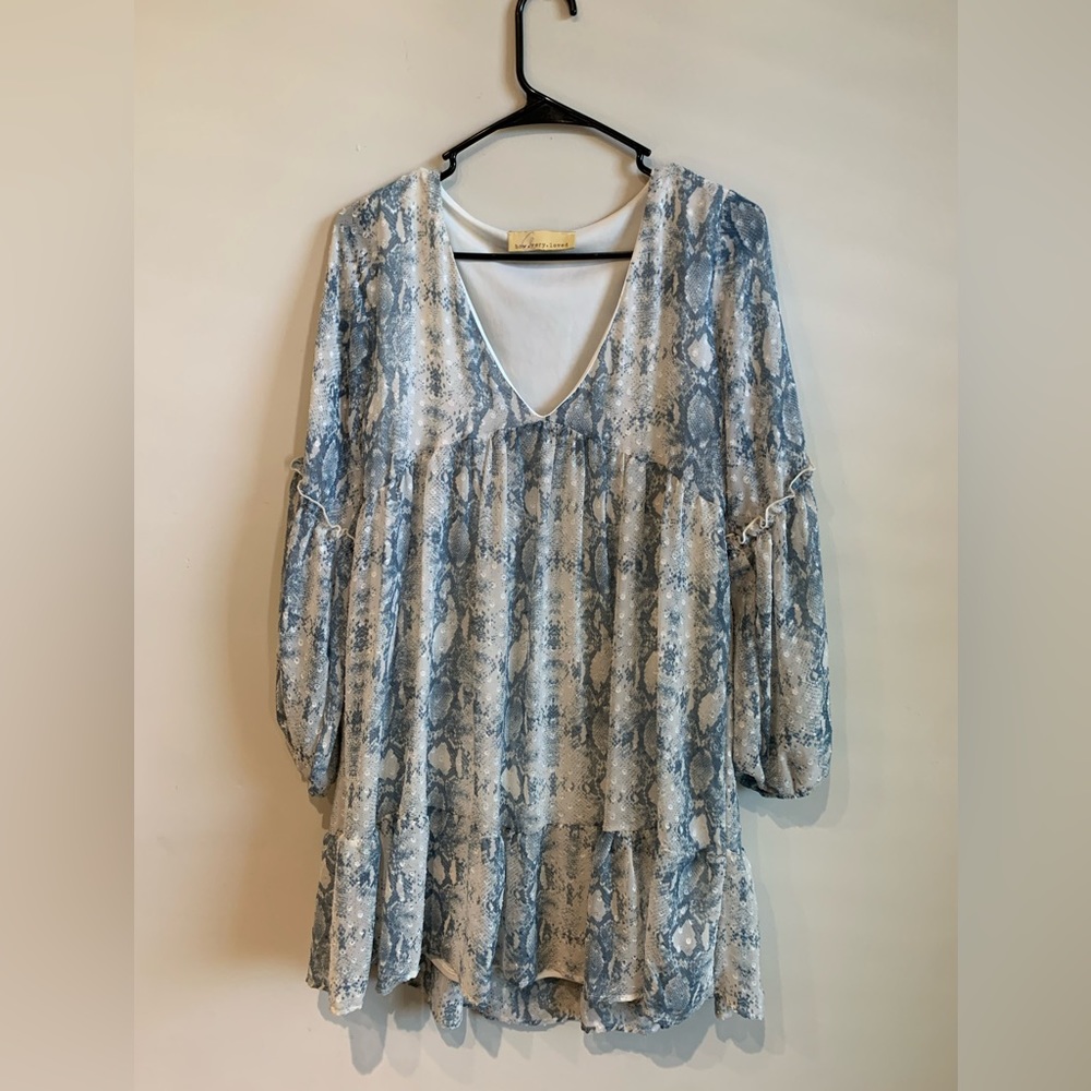 Snake print dress
